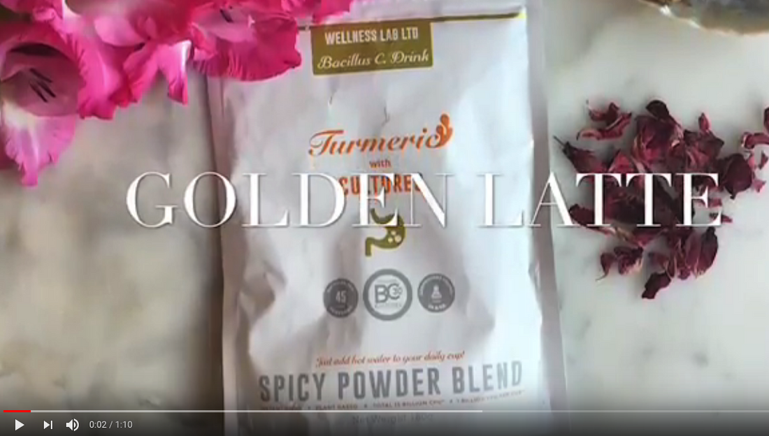 Golden Turmeric Latte with Probiotics! - By Sophie