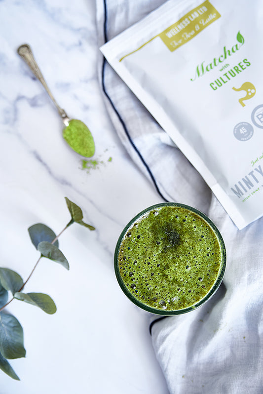 A Refreshing Mint Matcha Latte - By Emma