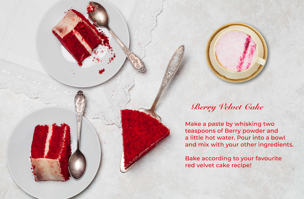 Red velvet berry cake!