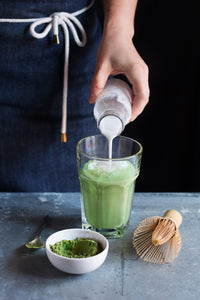marine collagen matcha vanilla drink