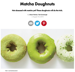 Matcha doughnuts Wellness Lab
