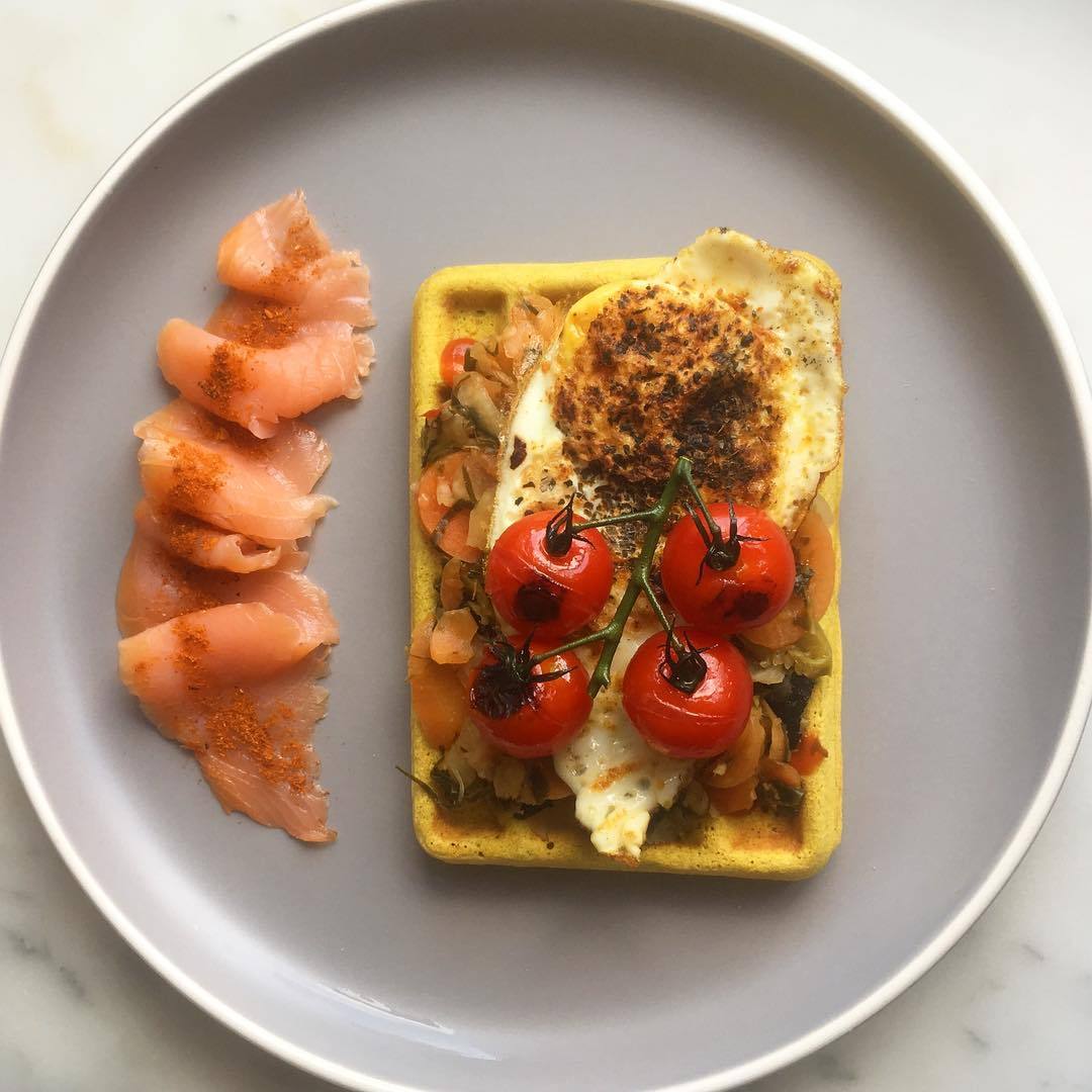 Seriously healthy Turmeric Waffle! - By Sophie
