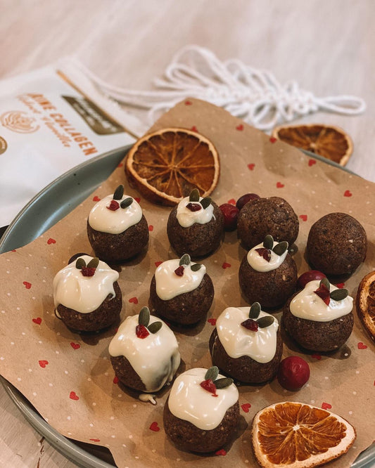 Festive Vanilla Collagen balls - By Dalmie