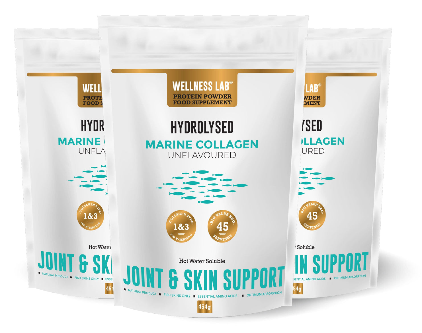3x POUCH Marine Collagen Powder - Wellness Lab®
