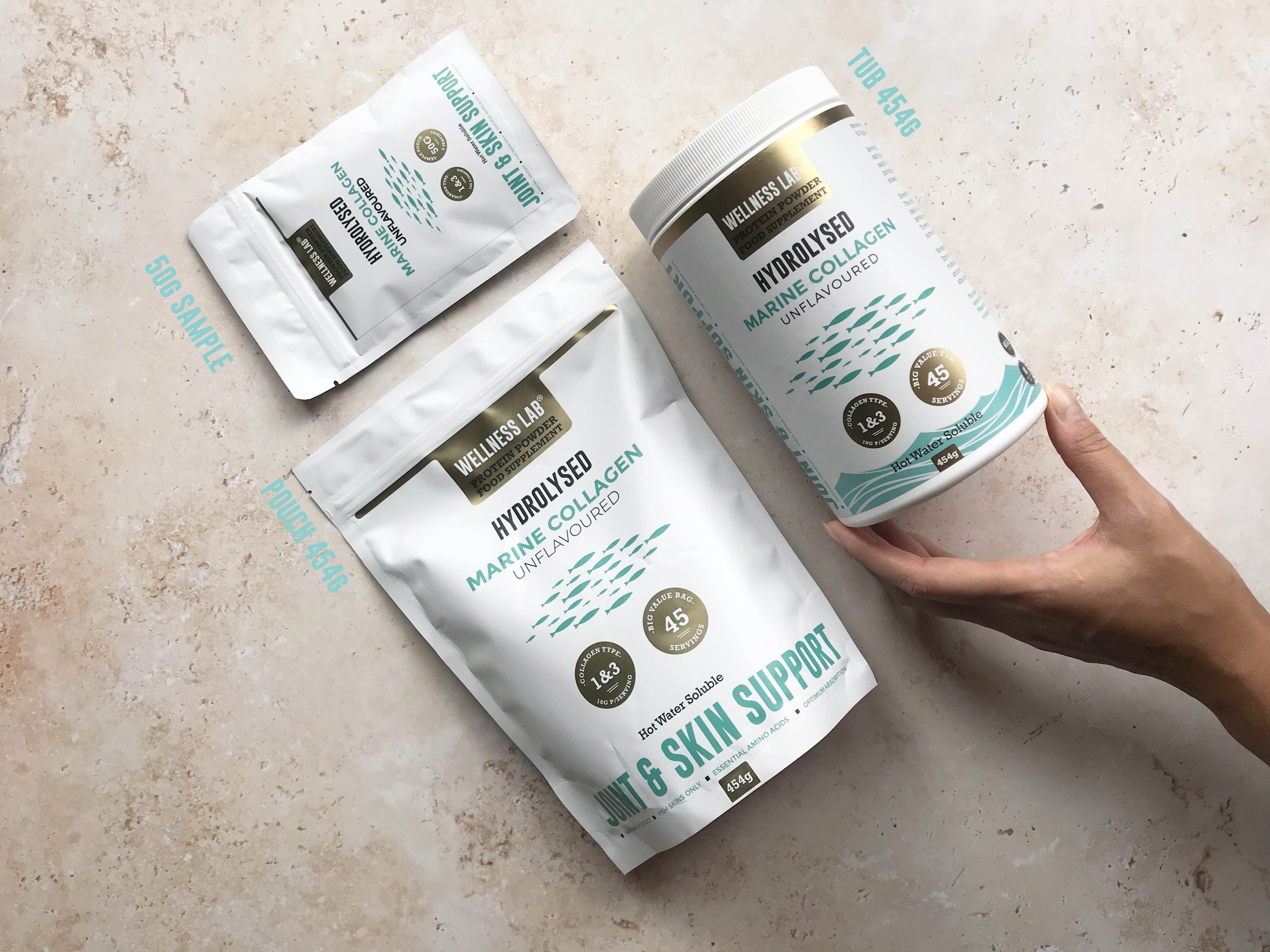3x TUBS Marine Collagen Powder - Wellness Lab®