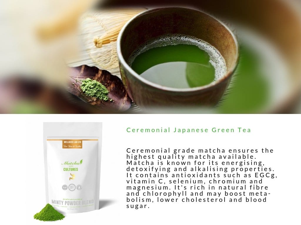 Minty Matcha Latte with Probiotics - Wellness Lab®