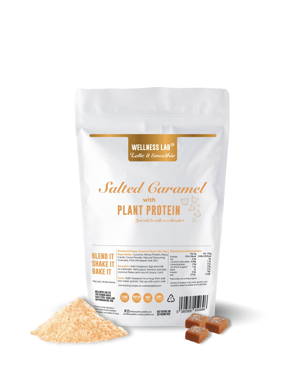 Salted Caramel Latte | Vegan - Wellness Lab®