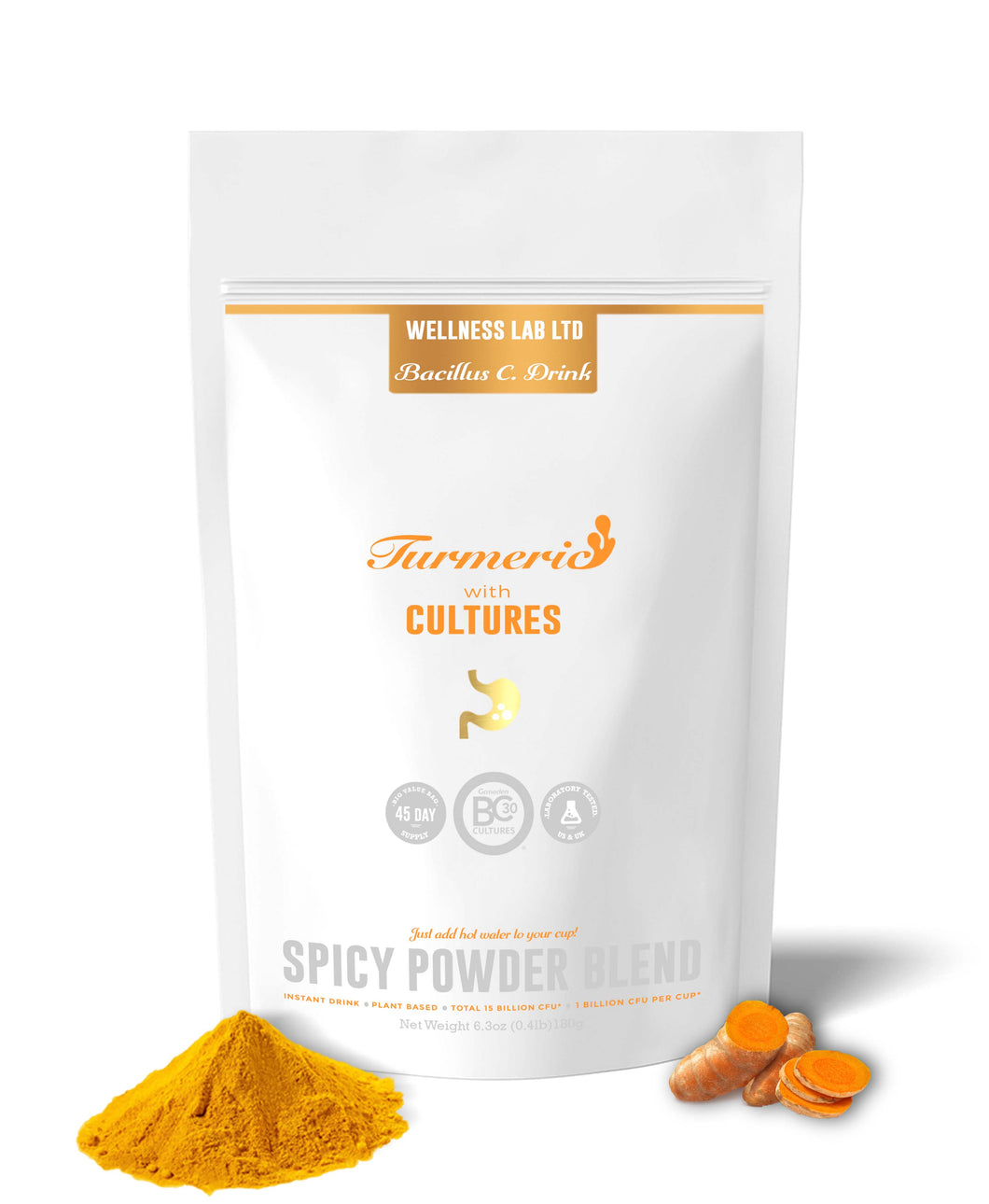 Spicy Turmeric Latte with Probiotics - Wellness Lab®